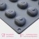 Form for chocolate “nuts”, silicone, 30 × 17.5 × 1.5 cm, 24 cells (3 × 2.6 cm), the color is gray
