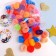Hair elastic band "Mahrushka" (set of 50 pcs) simple, 2 cm, mix