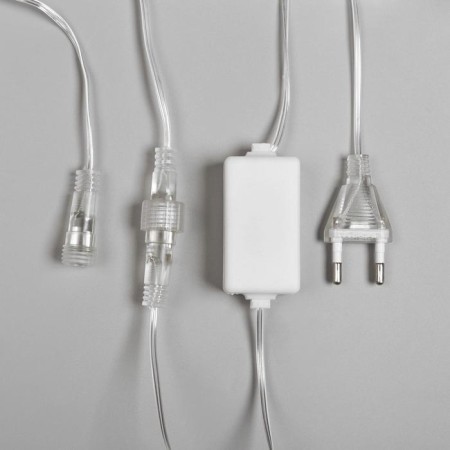 Garland "Icrugs" 2.5 × 0.5 m, IP65, transparent thread, 288 LED, glow warm white with a drain effect, 12 V-6