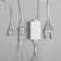 Garland "Icrugs" 2.5 × 0.5 m, IP65, transparent thread, 288 LED, glow warm white with a drain effect, 12 V