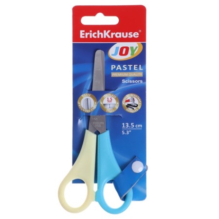 Baby scissors 13.5cm Erichkrause Joy Pastel, blister-6