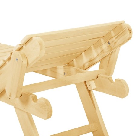 Shakelong - a sunbed with a adjustable headrest, 200 × 55 × 44.5 cm, from linden, "Dobroparov"-3