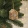 Christmas tree toy "House with a deer", from batteries, a glow of warm white