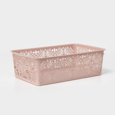Floral storage basket, 25 × 15 × 7.5 cm, mix color-1