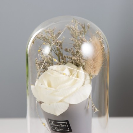 Nightlight "Rose in the bouquet" LED 3AAA 10x10x20 cm Risalux-4
