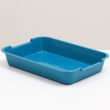 Average toilet without a mesh 36 x 26 x 6.5 cm, blue