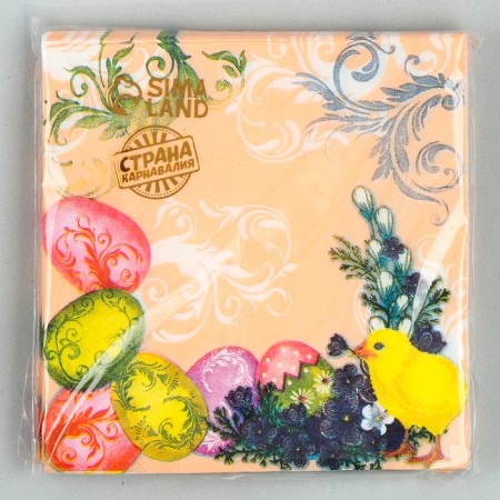 Paper napkins "Easter" 25x25 cm, set 20 pcs.-3