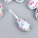 Decor Easter suspension "Egg with flowers" set 6x4 cm