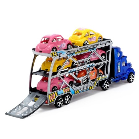 Truck inertial "tractor" with 6 cars, mix-2