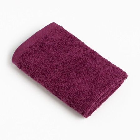 Terry towel "Ethel" 30x30 cm, dark purple color, 100% cotton, 340 g/m2
