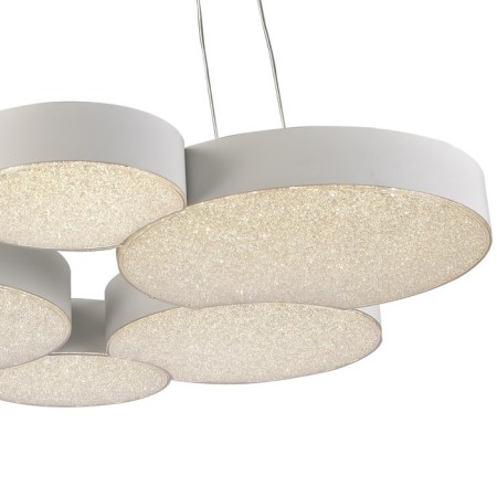 Suspended chandelier Mantra lunas, LED, 2830LM, 3000K, 1600 mm, matte white color-2