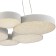 Suspended chandelier Mantra lunas, LED, 2830LM, 3000K, 1600 mm, matte white color