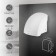 Hand dryer Zein HD224, 2 kW, 240x240x230 mm, white