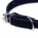 Collar of a single-layer leather, 54 x 2.5 cm, Osh 35-45 cm, blue