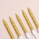 Set of candles in the cake "Spiral", 200pc, 5 cm, gold metallic