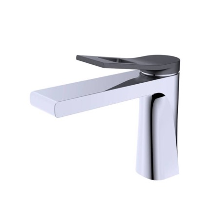 Bronze de Luxe ELEMENT EL02CB sink mixer, pour 130 mm, brass, chrome/black