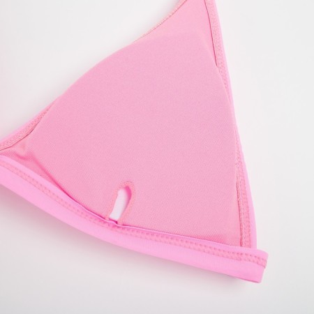 Top bathing female with triangular minaku cups, color pink size 48-6