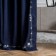 Set of curtains "Bridget", size 2x200x270 cm, blue color