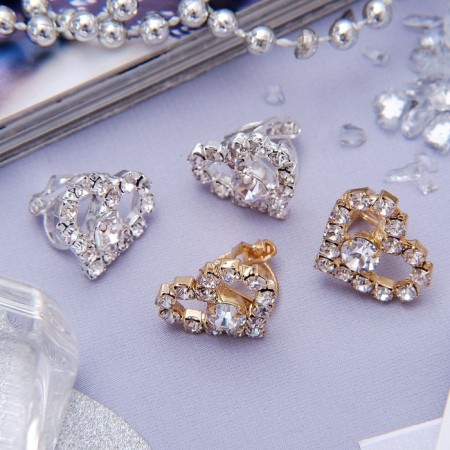 Clips "Grace" hearts, color mix-1