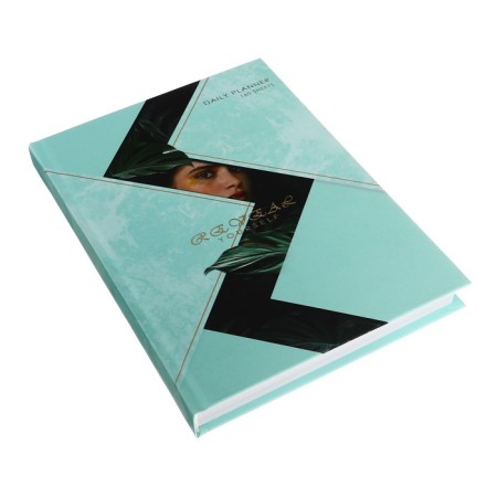 Diary Lowed on a5 160 sheets stitch, 7BC cardboard, matte lamination, Foil "Harmony"-1