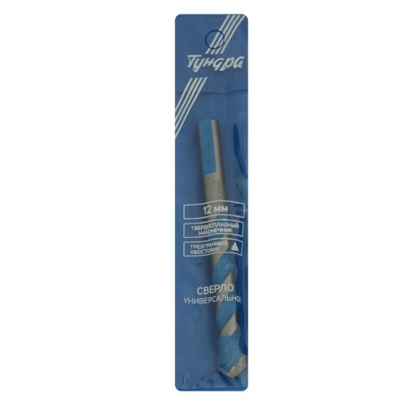 A universal tundra drill, carbide tip, a trihedral shank, 12 x 115 mm-3