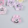 Busina Plastic "Funny star with colored stroke" Gloss Mix 2x2x0.8 cm