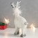 Polystone souvenir "Losik with silver horns, with a down scarf" 20x11x7 cm