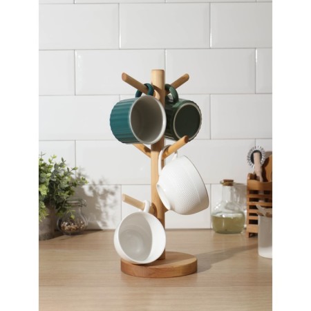 ADELICA mugs, base D = 13 × 1.8 cm, height 34 cm, hanger 6.5 cm, birch