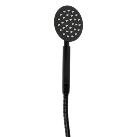 Bath mixer Zein Z3835, one -leaf, shower set, black-7