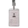 Badege-Karman Vertical (external 98 x 58mm), internal 85 x 54mm, metal, silver, tape 40 cm