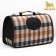 Bag - carrying for animals with a curtain, size S, 37 x 20x 24 cm, checkered