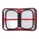 Penal 3 sections, tab inside, 140 x 210 x 40 mm, fabric, calligrata top block "Spider"