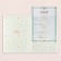 Birth certificate "Rainbow and Clouds" embossing, beige background, A4