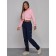 Sports female trousers, size 48, dark blue color