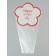 Package Flower cone, "Happiness", red, 24x9x44cm ± 1cm