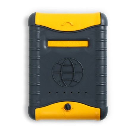 Mailbox, plastic, “standard”, with a jaw, with a lining, gray-4