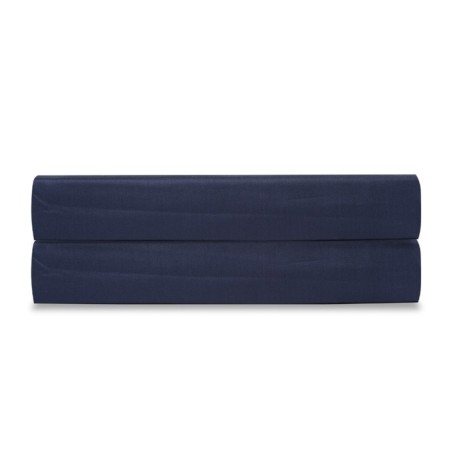 Elevanine sheet of dark blue in color Essential, size 160x200x28 cm