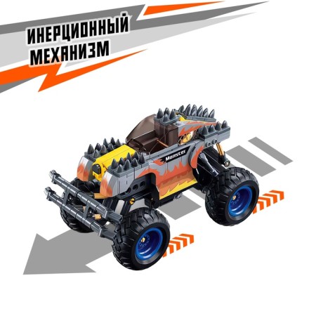 Designer SUV “Bigfoot” Sluban Mechano, Inertia, 267 details, 6+-2