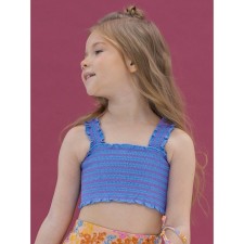 Top for girls, height 98 cm, jeans color