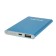 External battery Luazon PB-19, 4000 mAh, USB, 1 A, indicator, metal, blue
