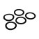 Rubber gasket Masterprof Isa. 131423, 1 1/4 ", set of 50 pcs.