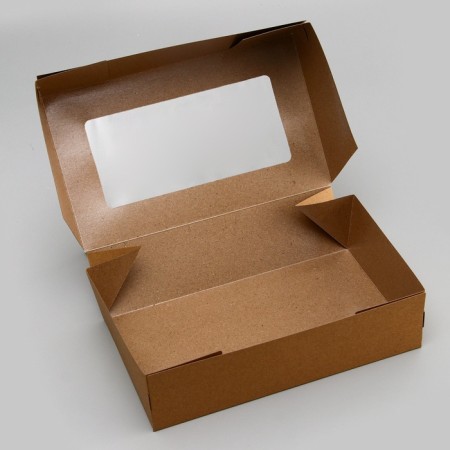 Packaging for products, craft with a window, 23 x 14 x 6 cm, 1.9 liters-6