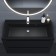 Sink uperwood Classic Quartz 100 cm, quartz, black matte, coal