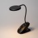 NLED-513-6W-BK desktop lamp LED battery on clothespin, black color