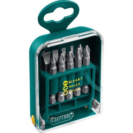 Kraftool bit set, steel CRV, PH, PZ, SL x 50 mm, 10 pcs.-2