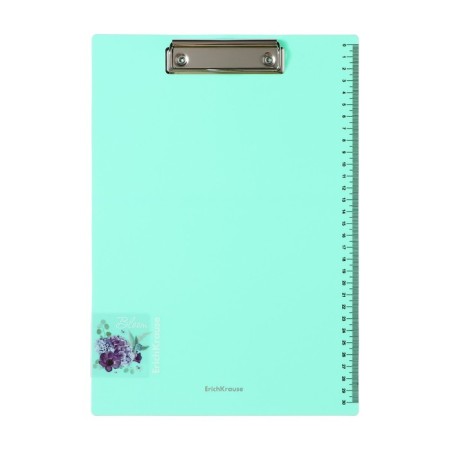 Plastic tablet with A4 clamp, Erichkrause "Matt Pastel Bloom", scale 30cm, in a package, mix-3