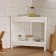 Rowbrush 2-tier angular Vikea, 33 × 33 × 40.7 cm, white color