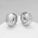 Earrings “Chord” ornament, silver color