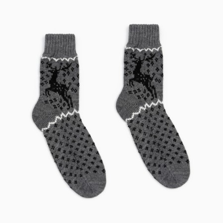 Women's socks, gray color, size 23-25