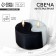 Interior candle "yin-yang", black and white
